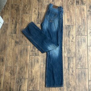 Wrangler Men's Dark Blue Straight Jeans